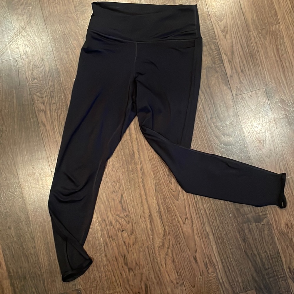 Nike Dri Fit Yoga Black High Rise Leggings Crossover Waist